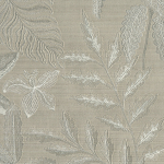 Jannelli & Volpi JARDIN TROPICAL JV-6807 Warm greige with white / silver iridescent threads