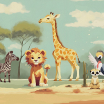 Today Interiors SAFARI FRIENDS MURAL 72146M 