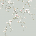 Today Interiors MOONLACE MAGNOLIA CH30108 Light grey, cream, taupe, pink, green and brown