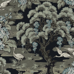 Today Interiors HANAE TREES CH30502 Black, charcoal grey, taupe and tonal blues
