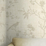 Today Interiors Yuye Silhouette CH31307 A warm beige/neutral and taupe brown with woven grasscloth-style