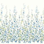 Today Interiors Sakura Bloom Mural CH32112M White, blue, lime, khaki