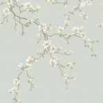 Today Interiors Miyabi Bloom Mural CH32308M Pale grey, Ivory white, soft beige, dusty pink, sage green, brown