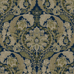Today Interiors THORNTON CL70002 Midnight blue, earthy greens and browns, taupe. Dramatic & moody — ...