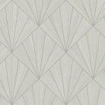 Today Interiors A LOT MORE TEXTURES CP91300-CP91310 CP91308 A soft silver background with fan patterns in shades of light grey ...
