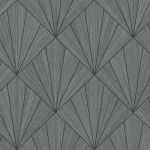 Today Interiors A LOT MORE TEXTURES CP91300-CP91310 CP91310 A muted steel grey background with fan patterns in shades of slate ...