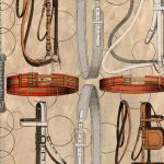 Mind The Gap EQUESTRIAN EQUIPMENT WP20633 Beige, Cream, Red, Brown