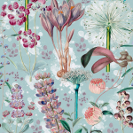 Mind The Gap Garden of Eden WP20325 Blue, Mauve
