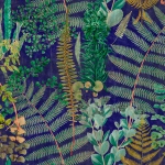 Mind The Gap Green Sanctuary WP20318 Deep Blue and green
