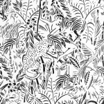 Jean Paul Gaultier KENYA  3343-03 Crisp white background contrasted with a striking black pattern for...