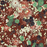 Jean Paul Gaultier YOKATA 3316-04 Rich in deep reds and burgundies, this colourway adds a touch of dr...