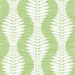 Today Interiors COASTAL HAVEN LN40500-LN40518 LN40504 White leaf patterns on a refreshing mint green background.