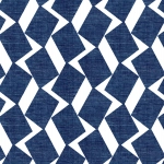 Today Interiors SAVANNAH GRASS LS61502 LS61502 Deep indigo blue diamonds on a crisp white background.