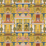 Mind The Gap MAJORELLE GARDEN WP20749 Rich agate tones that highlight the intricate details and exotic pl...