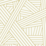 Missoni Home NASTRI 10565 Crisp ivory canvas adorned with metallic gold lines