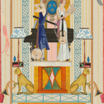 Mind The Gap PARTY NIGHT WP20780 Features a rich palette of bright blues, sunny yellows, deep orange...