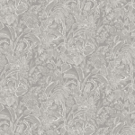 Masureel Onikar SUM501 Silver - white and silver metallic on a dove grey background