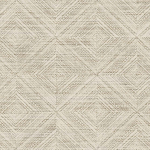 Today Interiors Leigh Diamond TH91606 A warm beige-brown base with a prominent cream geometric diamond mo...