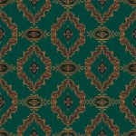 Mind The Gap THE BAR TAPESTRY WP30180 A rich viridian green background is complemented by shades of gold ...