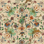 Mind The Gap THE DEER STALKER WP20548 Hunter green, sage, burnt orange, and cream accents with a beige ba...