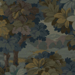 Today Interiors WOODLAND FOREST TR70102 Layered trees in muted greens and ochres evoke woodland calm.