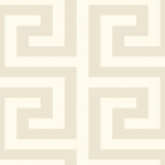 Today Interiors GREEK KEY WH40330  Light champagne-toned background with metallic detail, offering a ...