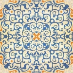 Mind The Gap Spanish Tile WP20054 Blue, Orange