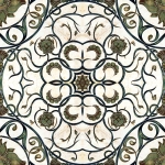 Mind The Gap Organic Tile WP20058 Brown, Green, White