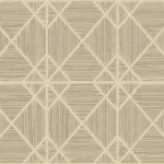 Today Interiors THE KEYS WTK20602-WTK20612 WTK20605 Gold lines on a cream background.