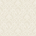 Today Interiors THE KEYS WTK21102-WTK21118 WTK21105 With beige scrolls gently blending into a slightly lighter beige ba...