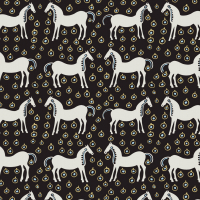 Marimekko MUSTA TAMMA - Black Wallpaper