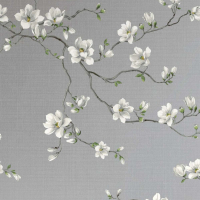 Today Interiors MOONLACE MAGNOLIA Linen / Foil